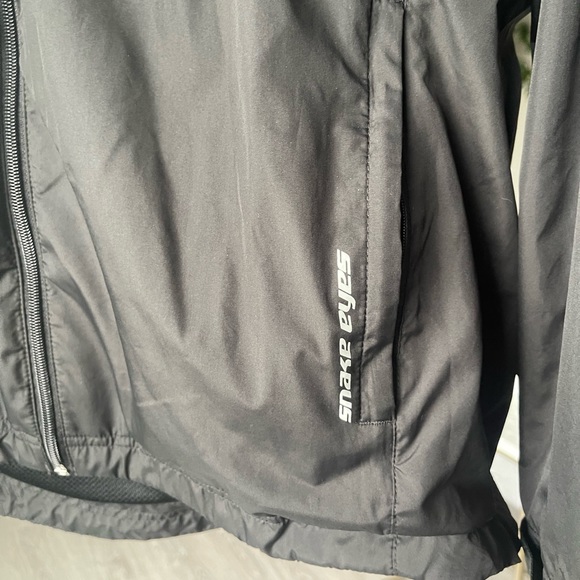 SNAKE EYES | Packable Hooded Windbreaker Weather-18 Black - (Size L) - Picture 5 of 7